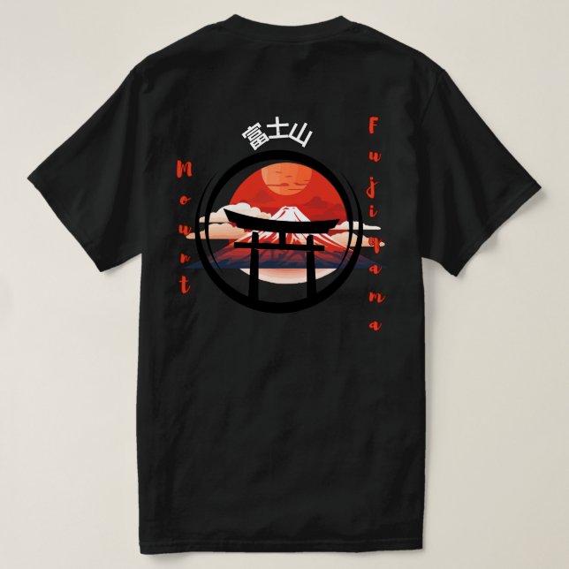 Camiseta de Fujiyama Travel Lover (Reverso del diseño)