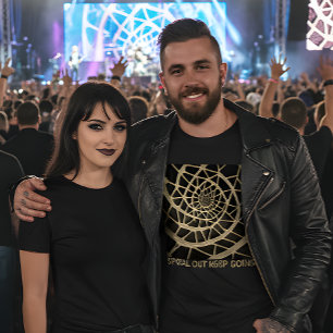 Camiseta de fusión de arte y música Spiral Out Kee