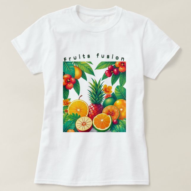 Camiseta de fusión de frutas (Diseño del anverso)