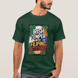 Camiseta de fusión irlandesa filipina del día de S