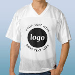 Camiseta De Fútbol Americano Para Hombre Logotipo simple con promoción de negocios de texto<br><div class="desc">Añade tu propio logotipo y elección de texto a este diseño. Eliminar el texto superior o inferior si lo prefiere. Minimalista y profesional. Ideal para empleados y empleados,  como producto promocional para clientes y clientes,  en ferias y eventos corporativos,  y por patrocinio.</div>