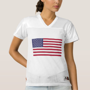 Camiseta De Fútbol Americano Para Mujer Bandera estadounidense Bandera estadounidense Cami