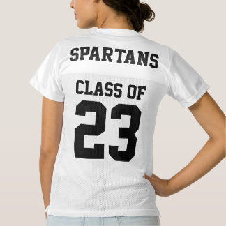 Camiseta De Fútbol Americano Para Mujer Clase de graduación de XX