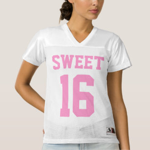 Camiseta De Fútbol Americano Para Mujer Dulce Deportivo Cute 16 Dieciséis Años