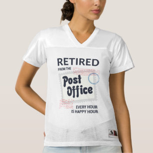 Camiseta De Fútbol Americano Para Mujer Funny Mailman, jubilado de trabajador postal retir