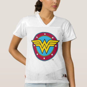 Camiseta De Fútbol Americano Para Mujer Logo De 2 Maravillas   Añadir su nombre
