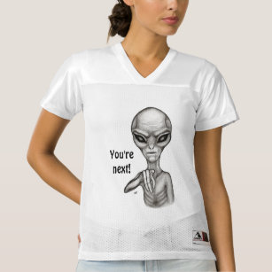 Camiseta De Fútbol Americano Para Mujer ¡Mala Alien, eres la siguiente!