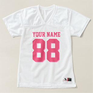 Camiseta De Fútbol Americano Para Mujer Personalizado Nombre del equipo de fútbol Número d