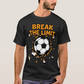 Camiseta de fútbol con balón de fuego y objetivo -