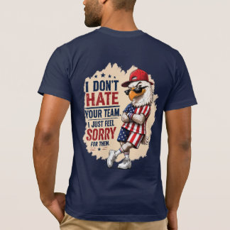 Camiseta de fútbol con humor de rivalidad del águi