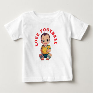 Camiseta de fútbol de amor para bebé