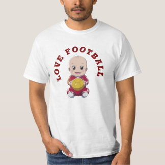 Camiseta de fútbol de amor para bebé