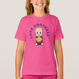 Camiseta de fútbol de amor para bebé