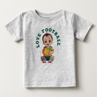 Camiseta de fútbol de amor para bebé