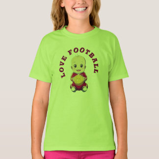 Camiseta de fútbol de amor para bebé