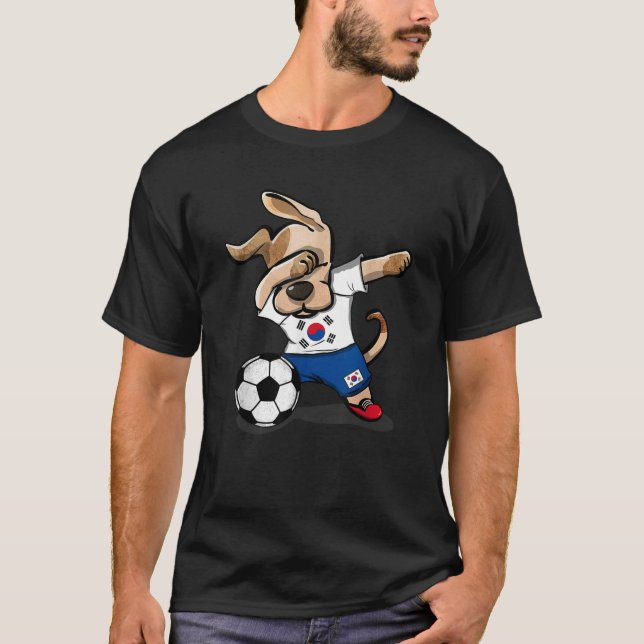 Camiseta de fútbol de Corea del Sur del perro Dabb (Anverso)