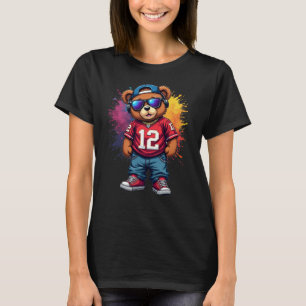 Camiseta De Fútbol De Cute Hip Hop Teddy Bear