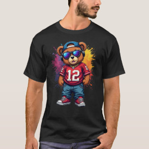 Camiseta De Fútbol De Cute Hip Hop Teddy Bear