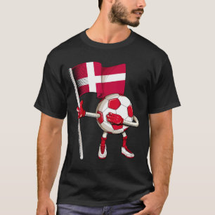Camiseta de fútbol de Dinamarca Bandera danesa Foo