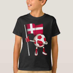 Camiseta de fútbol de Dinamarca Bandera danesa Foo