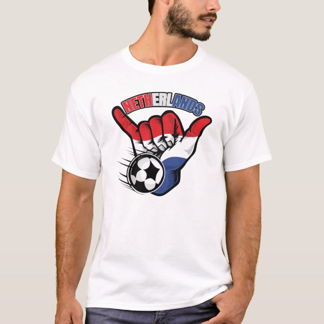 Camiseta de fútbol de los Países Bajos (Anverso)
