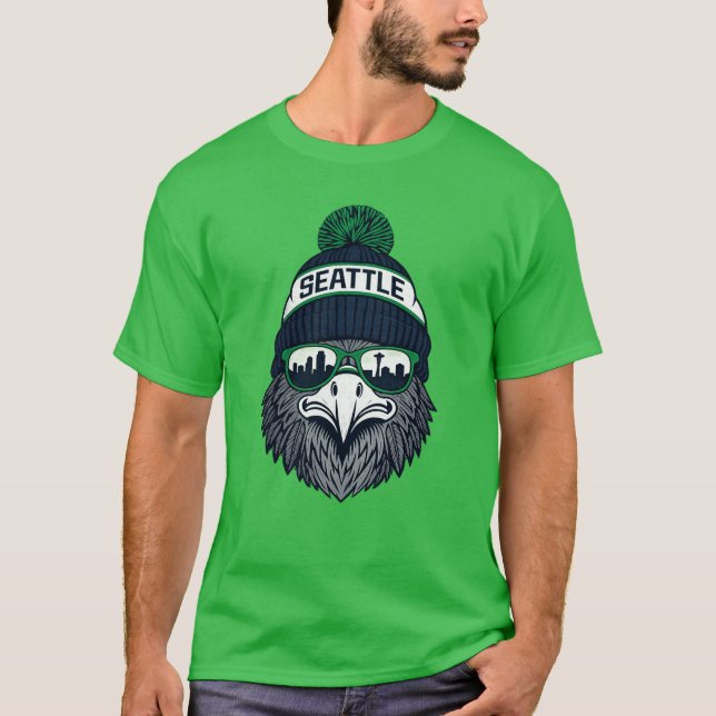 Camiseta de Fútbol de Seattle Hawk | Ap de Fan del (Anverso)