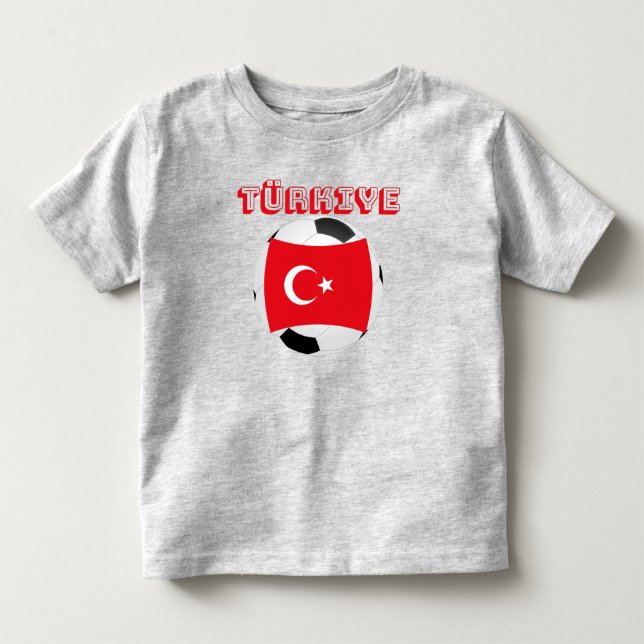 Camiseta de fútbol de Turquía (niño pequeño) (Anverso)