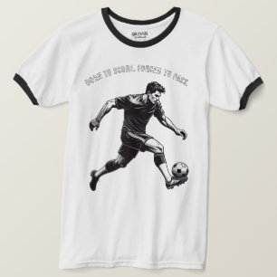 Camiseta de fútbol divertida y motivadora