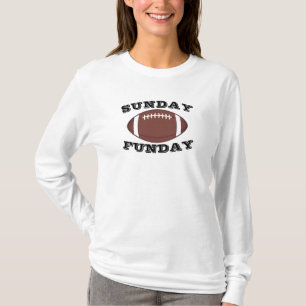 Camiseta de fútbol divertido del domingo - Manga l