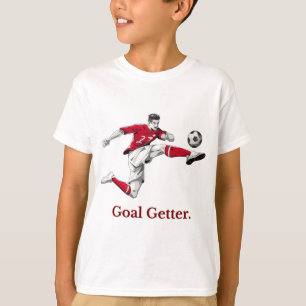 Camiseta de fútbol inspiradora "Conseguidor de Gol