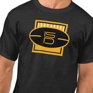 Camiseta de fútbol ISD Unisex negra y dorada