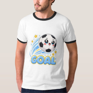 Camiseta de fútbol kawaii GOAL Dibujo animado lind