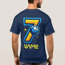 Camiseta de fútbol número 7 personalizada