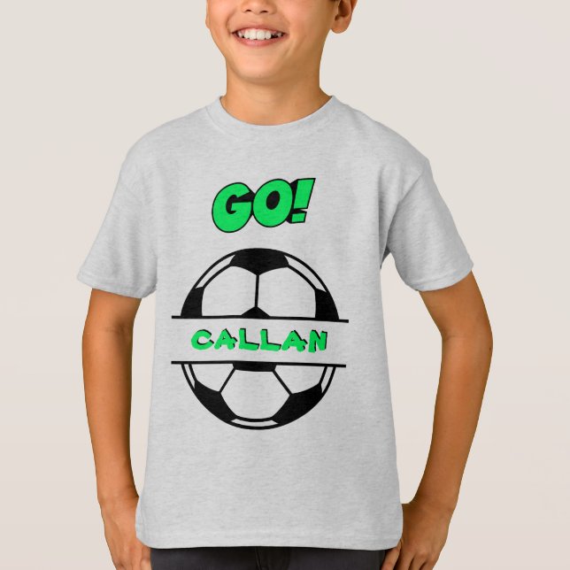 Camiseta de fútbol para chicos jóvenes básicos (Anverso)