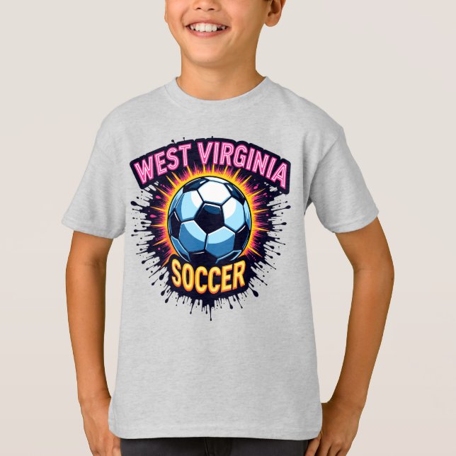Camiseta de fútbol para niños de Virginia Occident (Anverso)