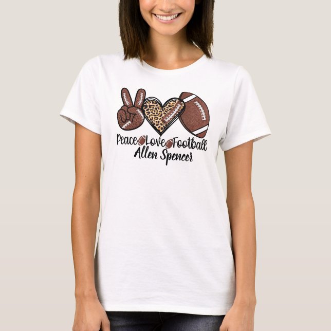 Camiseta de Fútbol, Paz, Amor (Anverso)