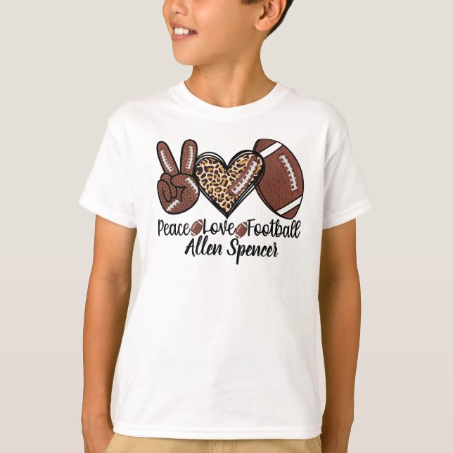 Camiseta de Fútbol, Paz, Amor (Anverso)