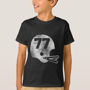 Camiseta de fútbol vintage número 77