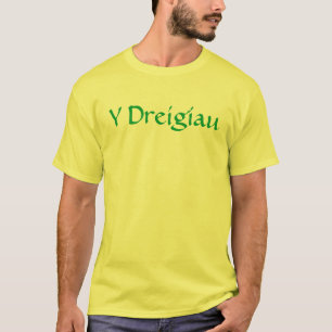 Camiseta de Gales amarilla "Y Dreigiau"