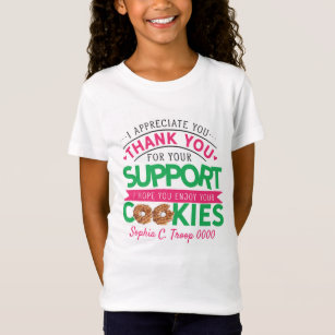 Camiseta de galletas scout por vender cookies