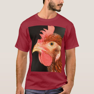 Camiseta de gallina seria