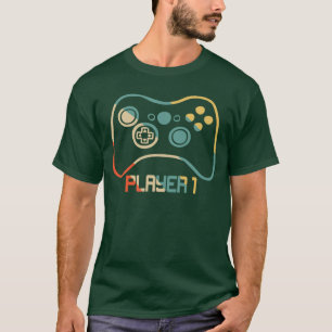 Camiseta de Gamer a juego para Papá Mamá Jugador 1