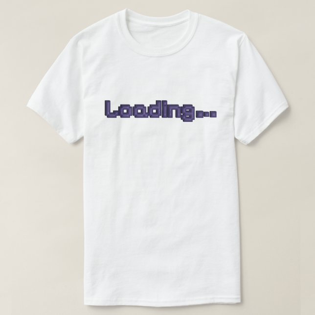 Camiseta de Gamer con Carga de Píxeles - Morado so (Diseño del anverso)