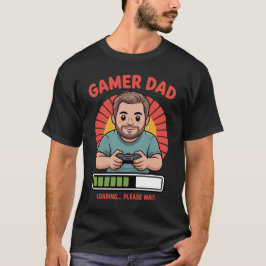 Camiseta de Gamer Papá para amantes de videojuegos