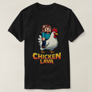 Camiseta de Gaming de Lava Chicken Miner Meme para