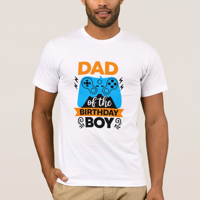 Camiseta de Gaming del Papá del Cumpleaños (Anverso)