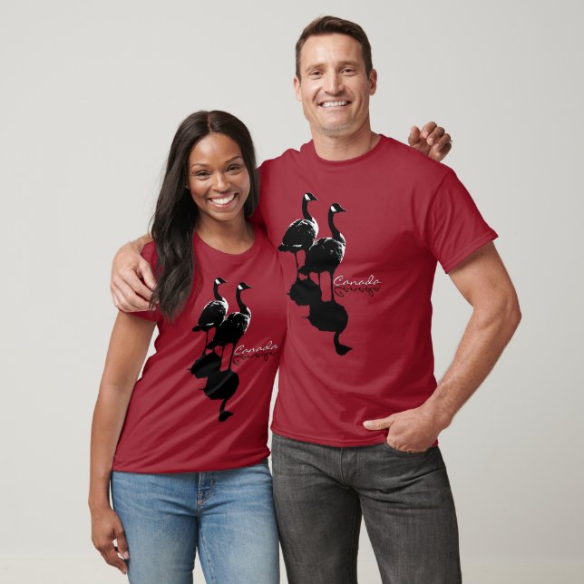 Camiseta de ganso de Canadá Hombres Mujeres Unisex (Unisexo)