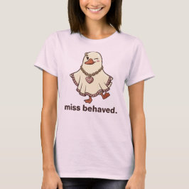 Camiseta de ganso fantasma mal comportada, regalo 