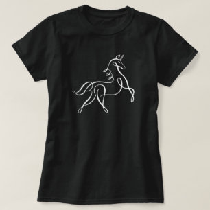 Camiseta de garabato de unicornio