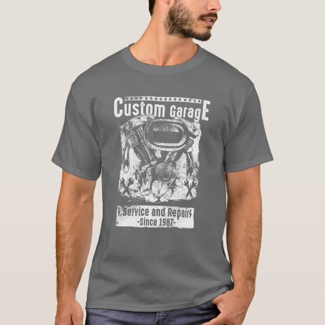 camiseta de garaje para Personalizados (Anverso)